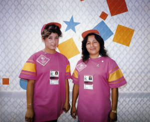 Louis Carlos Bernal, Sisters, Archery, Long Beach, 1984. From 10 photographers, Olympic Images (Los Angeles: Los Angeles Center for Photographic Studies, 1984)