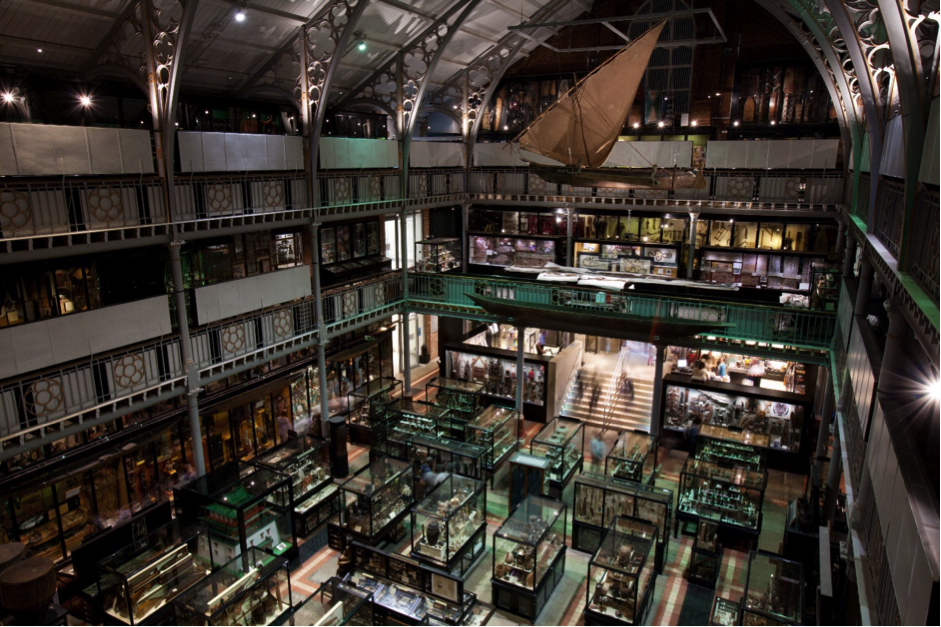 Interior of the Pitt Rivers Museum in Oxford. Image via Wikimedia Commons.