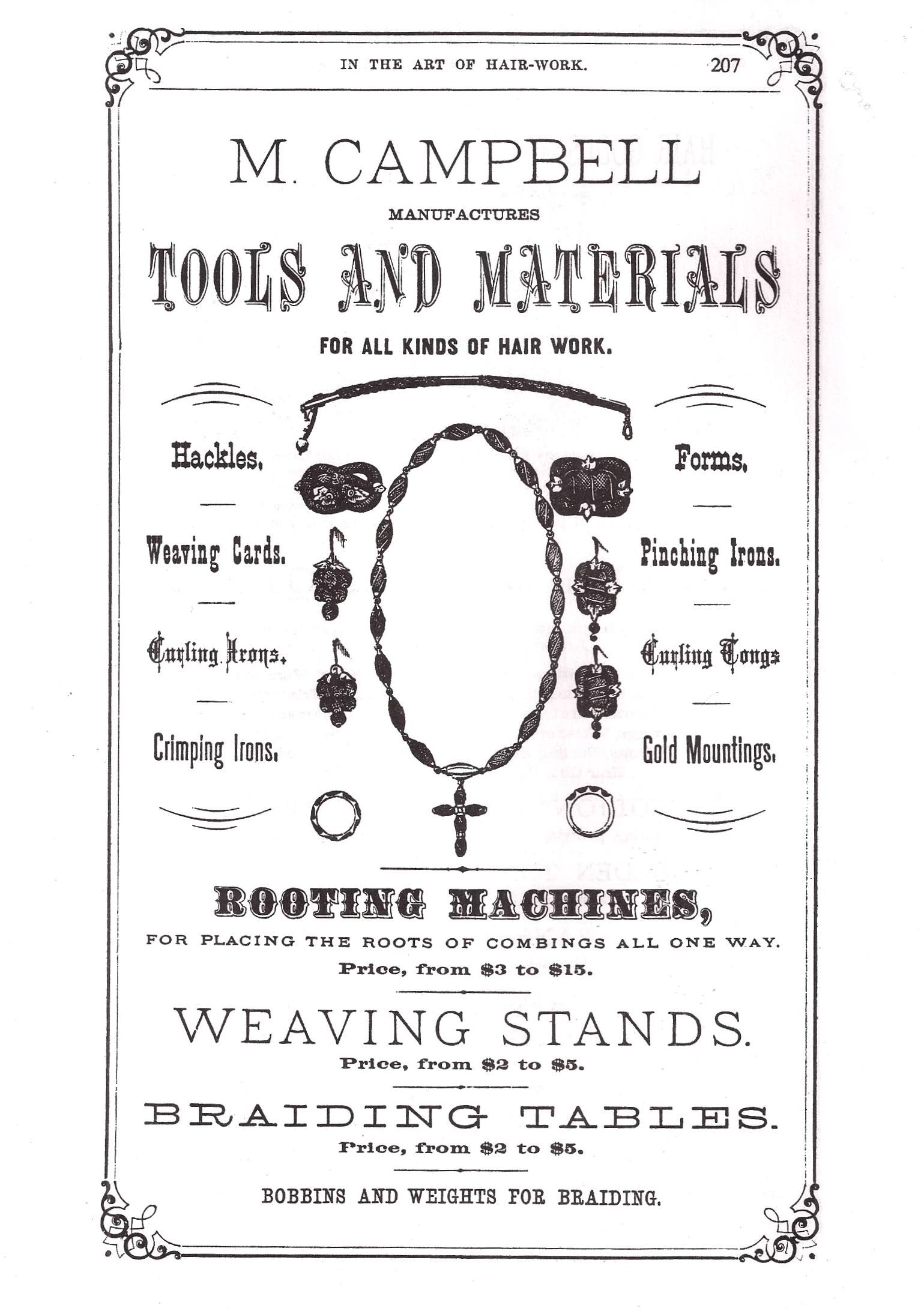 Advertisement in Godey's Lady's Book