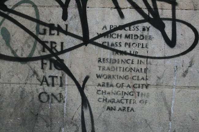 anti-gentrification graffiti