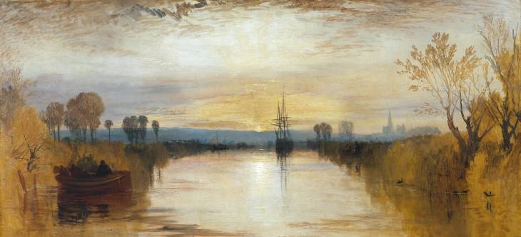 J. M. W. Turner, Chichester Canal, 1828. Image via Wikimedia Commons.