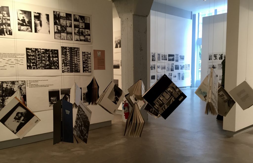 Installation view of Robert Frank: Books and Films 1947-2018, Blue Sky Gallery, Portland